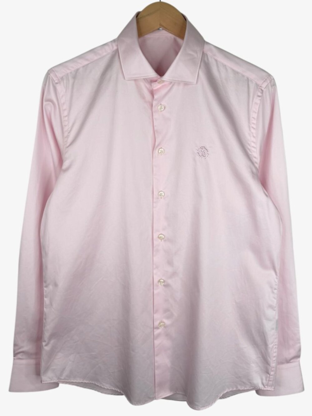 ROBERTO CAVALLI Slim Fit Dress Shirt - Pink - Size  40/15.5